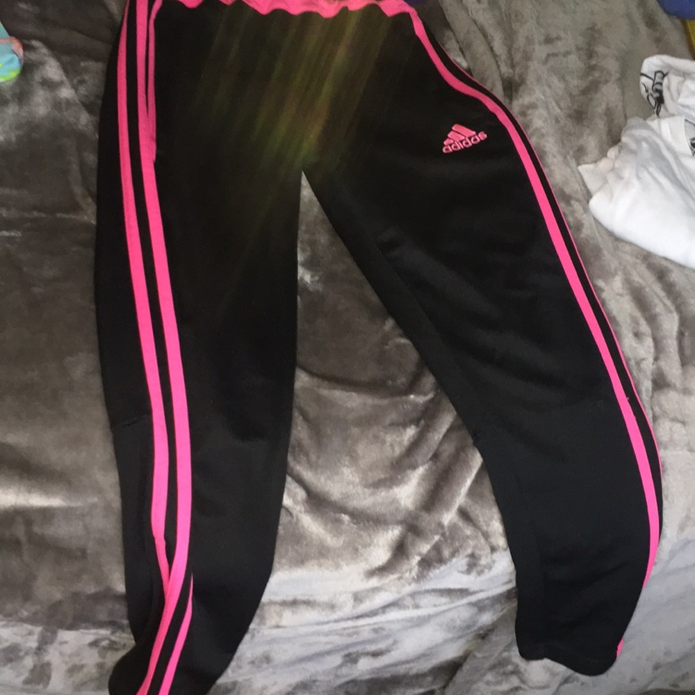 Pink Adidas pants